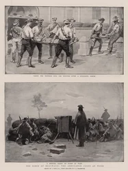 Die Belagerung von Bulawayo, das Ambulanzkorps bei der Arbeit